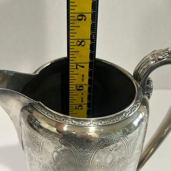 Vintage Wilcox International Water Pitcher Paisley Pattern 1.5 quarts N770 - Picture 8 of 12